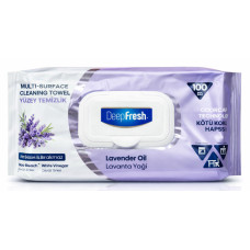 Вологі серветки для прибирання DEEP FRESH Multi Surface Lavender, 100 шт